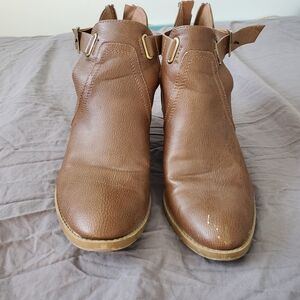 Soda Brown Ankle Booties